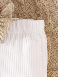 女嬰刺繡上衣和褲子套裝 - 彩色 - 查看 5