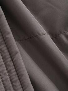 DAZY Women's Zippered Hooded Padded Coat With Belted Waist, Ladies Winter Casual Belted, Pocket, Zipper Regular Sleeve Hooded Regular Fit Mocha Brown Plain Women Padded Coats, Winter Warmth/ Winter Fashion ,Winter Women Clothes,Winter Coat Women - Mocha Brown - View 7