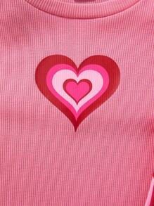 女孩子們2入組街頭運動針織無袖連身裙套裝,圓領設計 - 彩色 - 查看 6