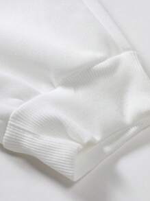 Aesthetic Post 大尺碼男士束口運動褲 - 白色 - 查看 5