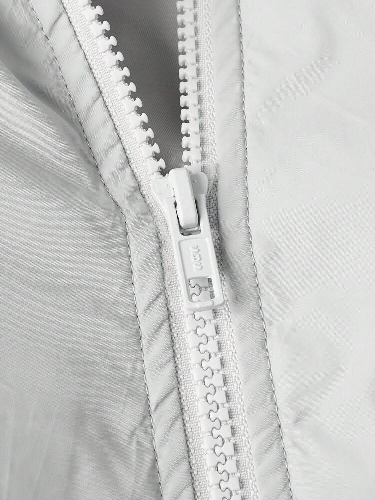 Loose-Fit Men's Zip Up Drawstring Hooded Winter Coat