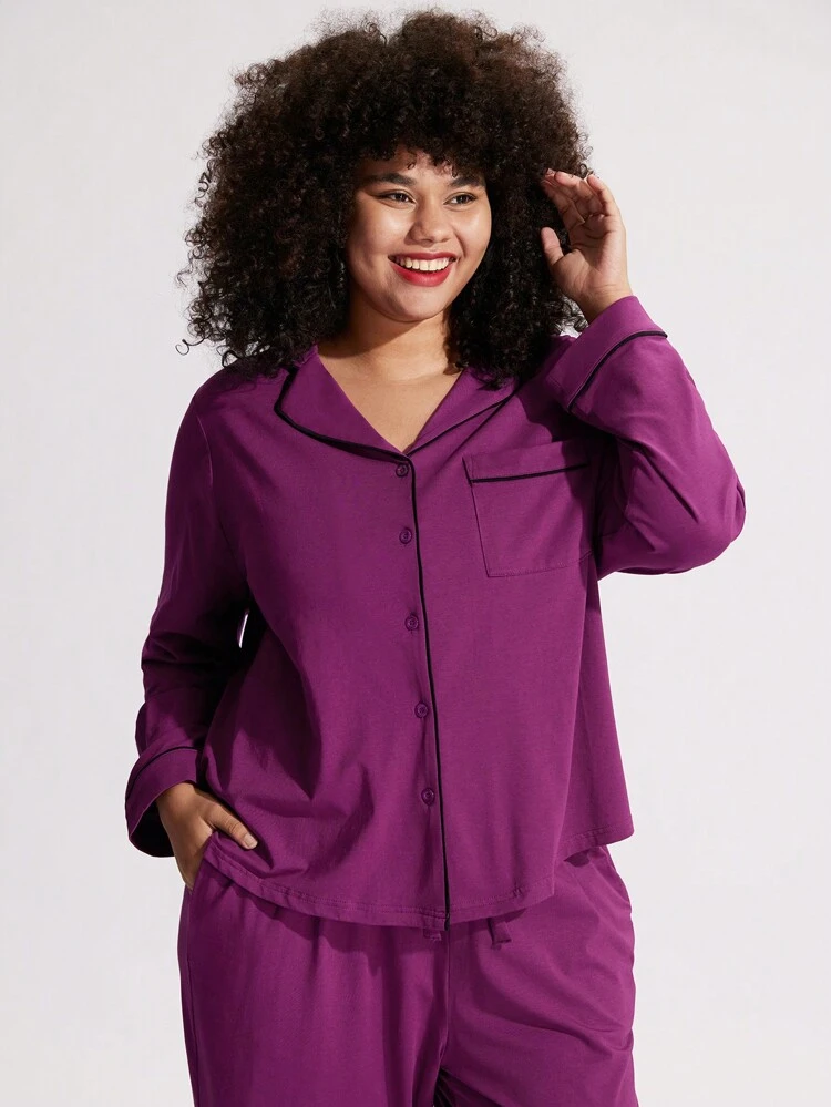 Plus Modal Pajama Lounge Set