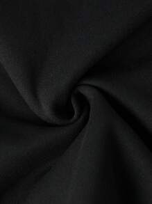 Manfinity Homme Nam Giải trí Đúng mốt Vòng cổ Áo nỉ Và Chạy bộ 2 cái/bộ Với In thư - màu đen - Xem 3