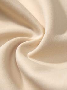 SHEIN Unity Ladies' Drawstring Waist & Cuffed Hem Casual Jogger Pants With Letter Print - Apricot - View 7