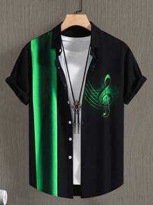 男士色塊拼接襯衫 - 彩色 - 查看 5