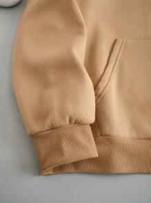 INAWLY 女式羊毛连帽衫，印有卡通人物和口号，享受个人时间，请保持安静，泡一杯咖啡