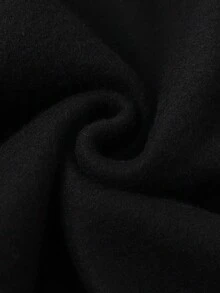 Manfinity Homme Nam Mẫu chữ Dây rút Hoodie Và Quần thể thao Hai chiếc Bộ - màu đen - Xem 4