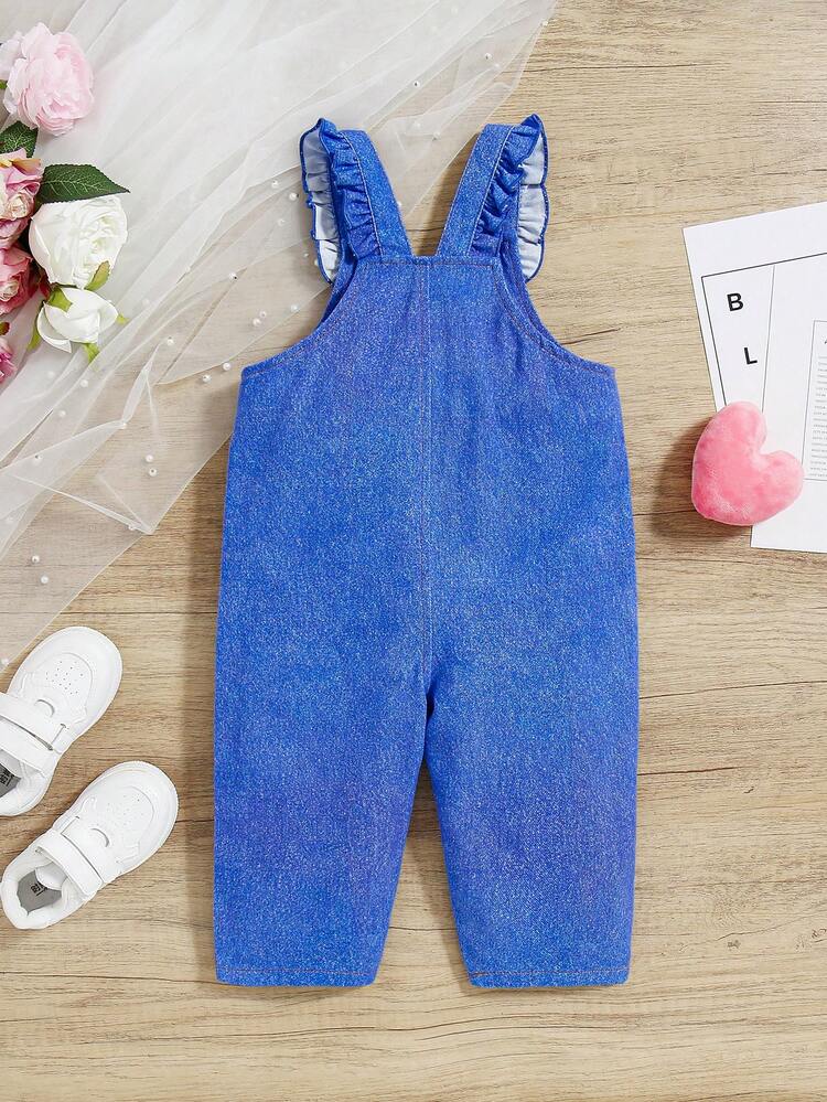 Baby Girl Casual Cute Pattern Overalls Jumpsuit