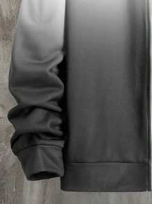 Manfinity Hypemode 男士漸層字母印花拉鍊連帽衫 - 彩色 - 查看 4