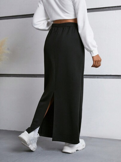 SHEIN Essnce Women's Drawstring Waist Skirt