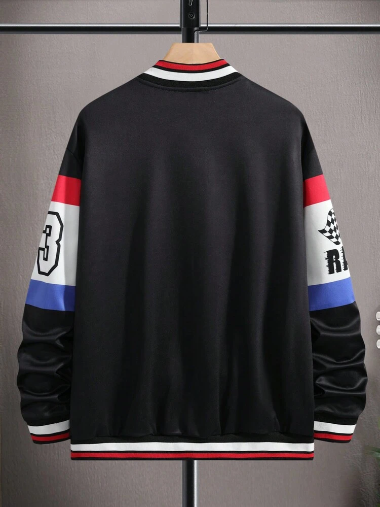 Men's Digital Printed Button Up Jacket