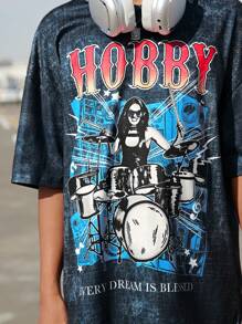 Tween Girl Street Sports Knitted Round Neck Short-Sleeved Top For Girls - Multicolor - View 5