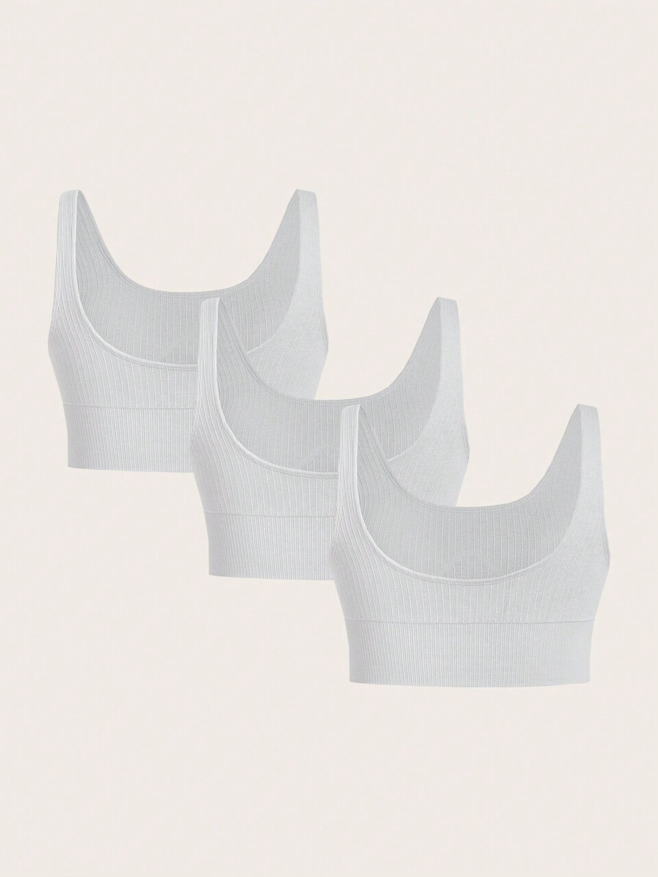 Women's Solid Color Plus Size Sports Bra, Versatile