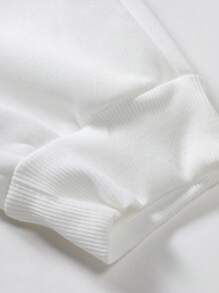 Manfinity Homme Men's Fun Expression Printed Drawstring Joggers - White - View 6