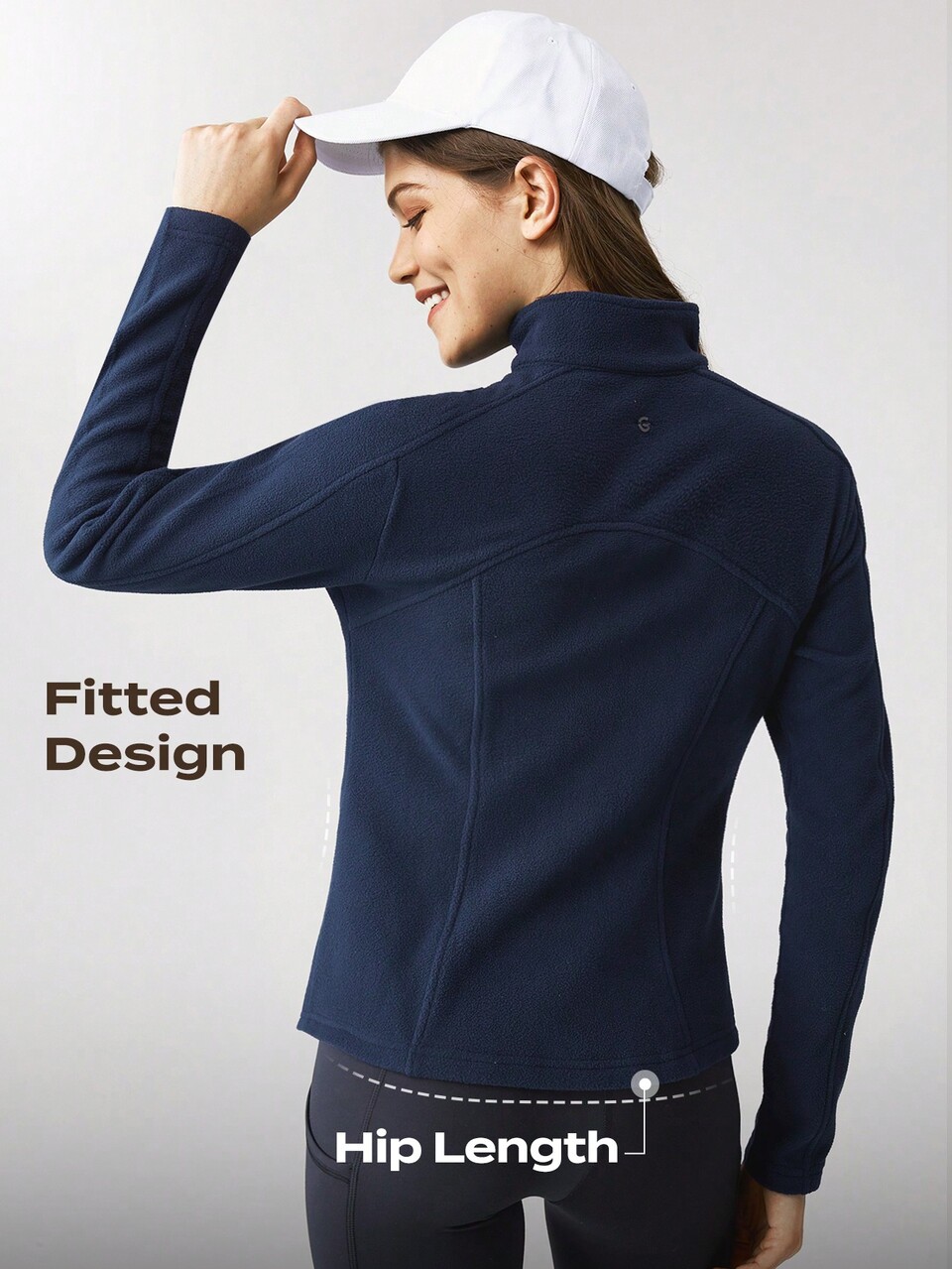 Dünne Polarfleece-hochleistung-slimfit-jacke Mit Reißverschluss, Angenehm Warm
