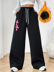 SHEIN EZwear 女性衛生褲 - 黑色 - 查看 1