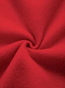 SHEIN LUNE 女士休闲爱心印花落肩套头卫衣秋季卫衣 - 紅色 - 查看 7