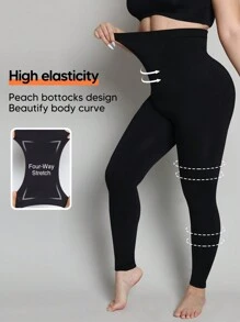 Sculpting High Waist Seamless Tummy Control Butt Lift Thigh Slimmer Shapewear Leggings