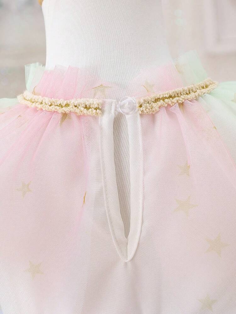 Baby Girls' Multi-color Multi-layered Mesh Dress
