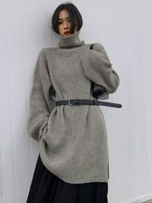 DAZY 深藍色pu皮革扣帶