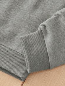 RueChic Men's Long Sleeve Warm Lined Hoodie - Grey - View 3