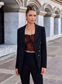 Zolique Top De Tubo Plisado E Impreso Para Mujeres - Marrón - Ver 6