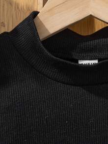 SHEIN 女童肩扣t恤和優雅裙子套裝 - 彩色 - 查看 4