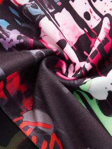 Rachael Jane 大尺寸全長卡通印花緊身褲 - 彩色 - 查看 4