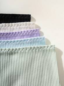 SHEIN Set Of 5 Solid Color Boxer Shorts