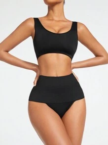 SHAPORA Conjunto De Ropa Interior Moldeadora Para Mujeres - Negro - Ver 1