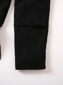 SHEIN 年轻女孩时尚酷炫街头风格休闲百搭学院风工装裤，度假，夏季，旅行