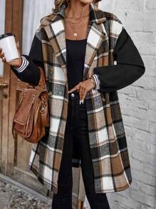 SHEIN LUNE Kariertes Lockeres Freizeit Wolltuch - Verschiedenfarbig - Übersicht 4