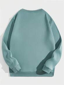 Manfinity NiteLyfe Nam Màu thuần Dệt kim Giải trí Vòng cổ Áo nỉ - Nhiều màu - Xem 10