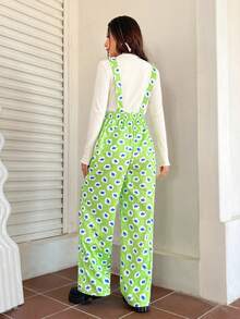 Muchica Của phụ nữ In Áo liền quần - màu xanh lá - Xem 2