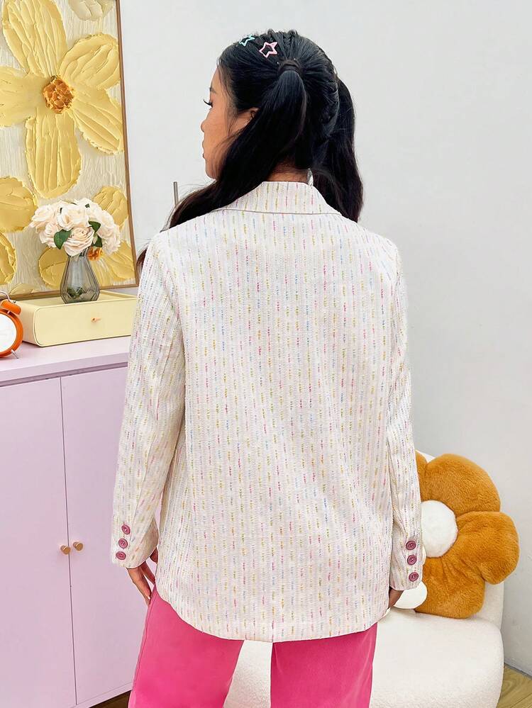 Cute Striped Women's Blazer