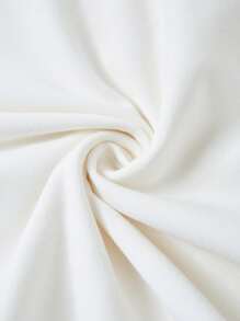 SHEIN BASICS Ladies Solid Color Slim-Fit Bodysuit With Large Round Neckline - Beige - View 5