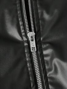 GENTILAND 宽松版型男士保暖内衬休闲提花针织翻领夹克 - 黑色 - 查看 4