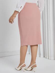 EMERY ROSE Của phụ nữ Kích thước lớn Ren Vá lại Váy - Hồng - Xem 2
