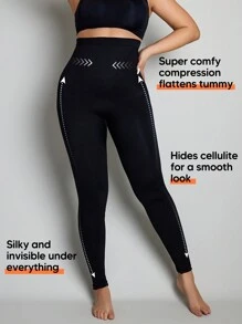 Sculpting High Waist Seamless Tummy Control Butt Lift Thigh Slimmer Shapewear Leggings