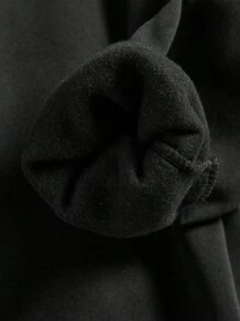 SHEIN Explorewe Teen Boys' Printed Sweatshirt With Sculpture Design On The Back - Black - View 5