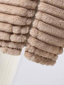 SHEIN Cô gái Sang trọng Tính hai mặt áo có mũ Dây kéo Áo khoác , Hai mặt Mặc - Màu Khaki - Xem 5