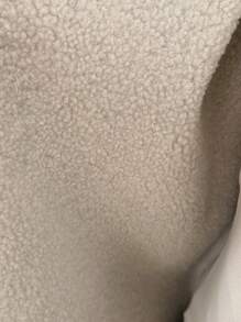 SHEIN 孕婦假羊毛襯衫領外套 - 深灰色 - 查看 7