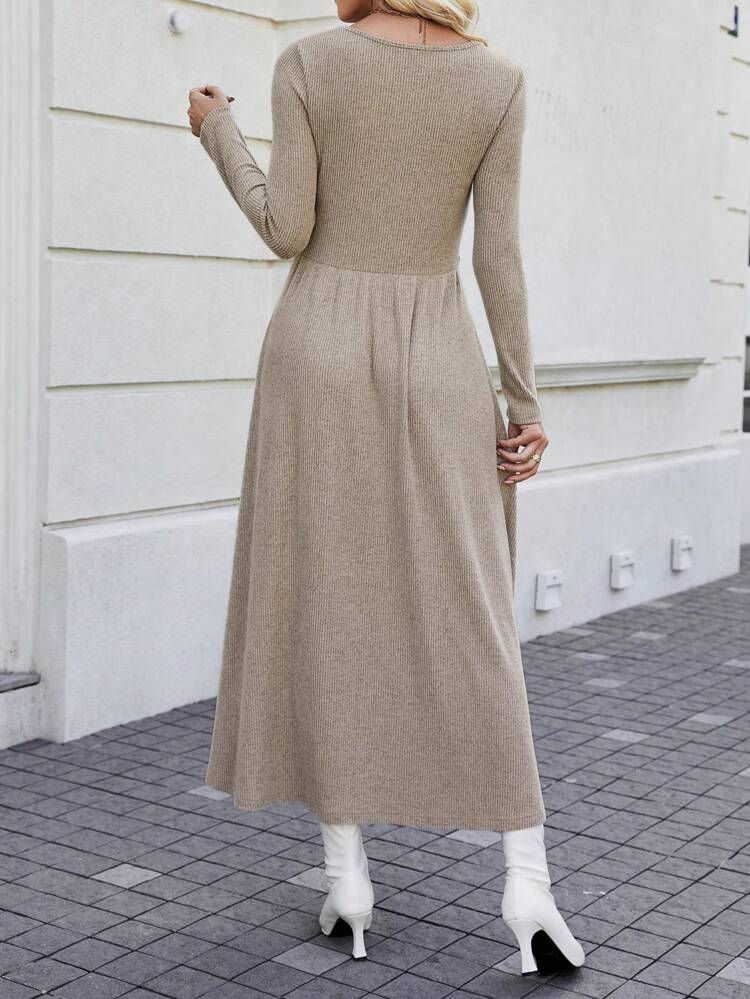 Women's Leopard Print Color Block Cross Wrap Dress Fall Cloth For Women