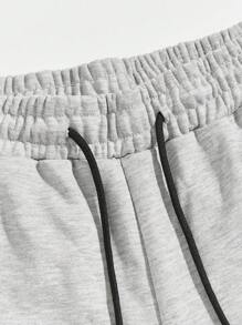 Manfinity Homme Men's Solid Color Drawstring Waist Jogger Sweatpants