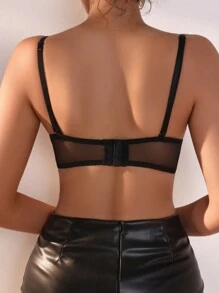 SHEIN Women's Solid Color Thin Straps Bra