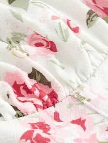 SHEIN MOD Women's Floral Print Halter Top - Multicolor - View 4