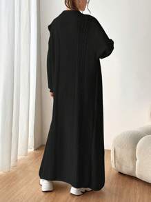 SHEIN EZwear Women's Fashion Solid Color Long Cardigan