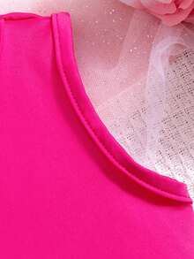 SHEIN Playful Pals Infant/Baby GirlCasual Cat Print Dress