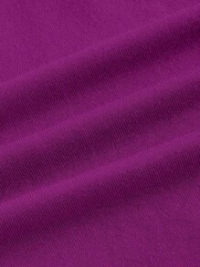 SHEIN ICON Lace Patchwork Pleated Camisole Top - Red Violet - View 4