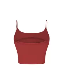 SHEIN Unity Màu thuần Phù hợp Áo ba lỗ Áo - Nhiều màu - Xem 4